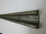Kratzbodenleiste M-Profil, gerade ohne Bohrung 1300mm 55x16